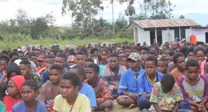 Pengungsi Nduga di Wamena, Kab. Jaya Wijaya. (Foto: Eliza Sekenyap - SP)