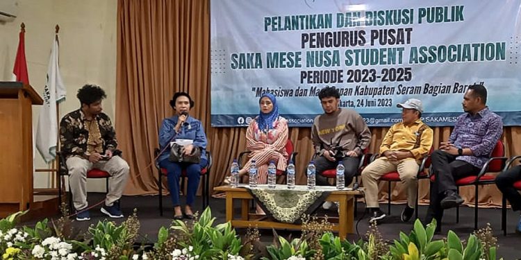 Diskusi publik dengan Tema “Mahasiswa dan Masa Depan Seram Bagian Barat” di Jakarta, Sabtu (24/6/2023).
