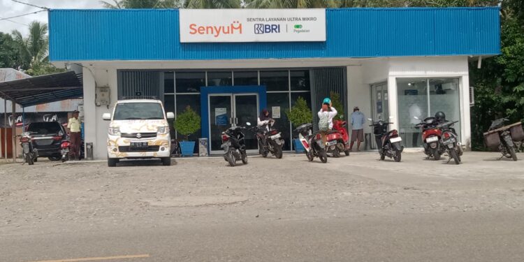 Ketgam: Kantor BRI Unit Pasahari, Kobisonta, Maluku Tengah. (Foto: Sadhan)