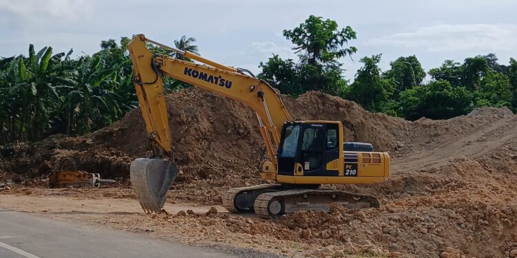 Keterangan gambar: Areal galian C di dusun Belakang Wamar. (Foto: istimewa)